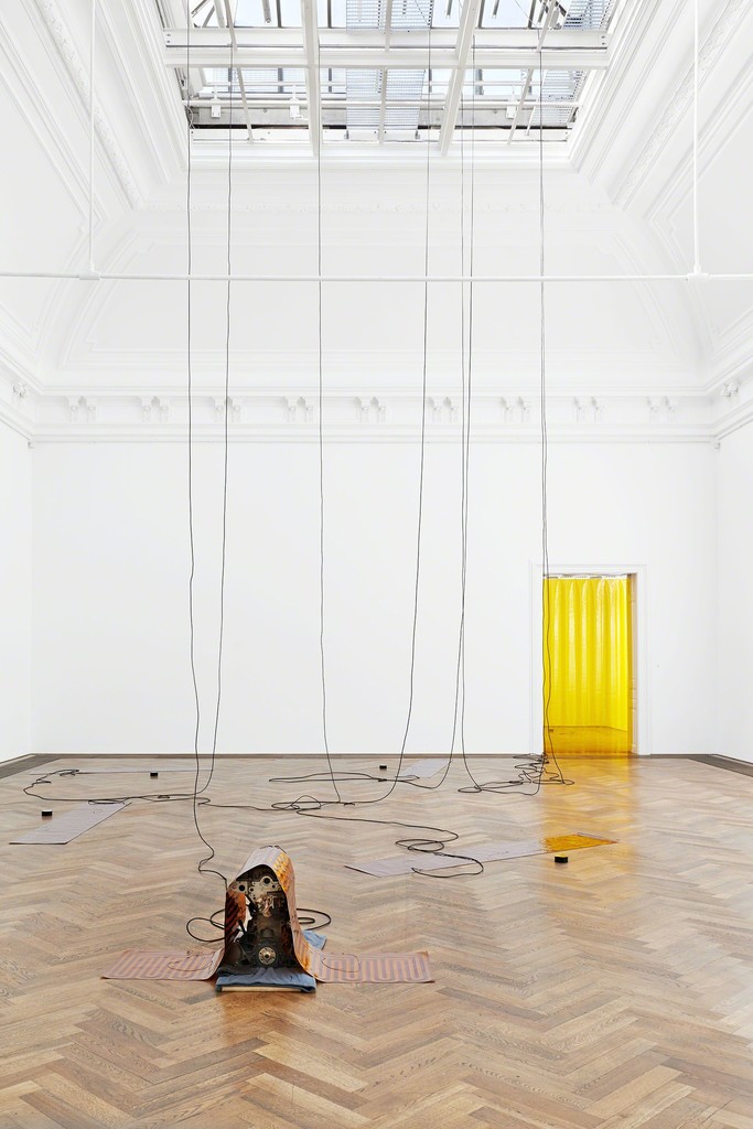 Sam Lewitt, Installation view More Heat Than Light, view on Weak Local Lineament (MHTL), 2016, Kunsthalle Basel, 2016. Photo: Philipp Hänger Sam Lewitt, Installation view More Heat Than Light, view on Weak Local Lineament (MHTL), 2016, Kunsthalle Basel, 2016. Photo: Philipp Hänger