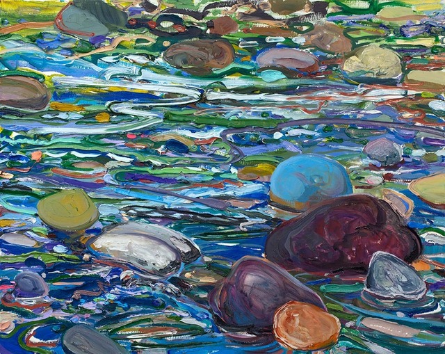 Lilian Garcia-Roig, ‘Cumulative Nature: Rock Hues’, 2019, Painting, Oil on linen, Valley House Gallery & Sculpture Garden