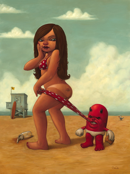 Bob Dob, ‘Milk and Cookies’, 2014, Painting, Oil on Panel, Dorothy Circus Gallery