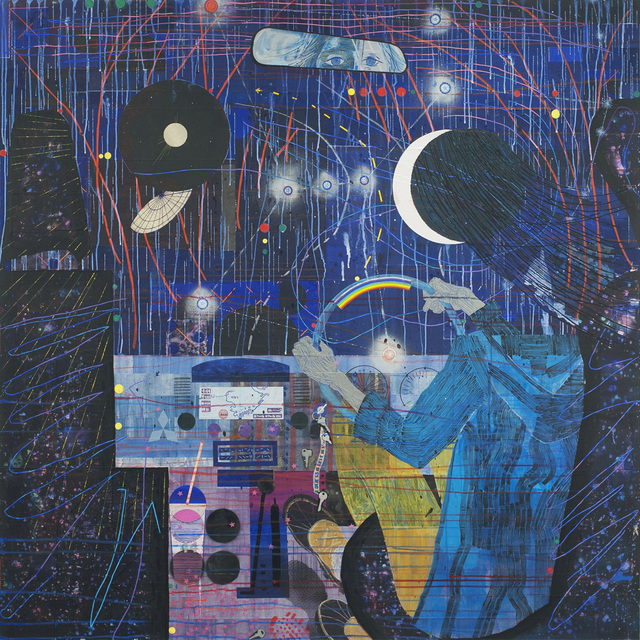 Chie Fueki, ‘Nikko’, 2018, Painting, Acrylic, ink and colored pencil on mulberry paper on wood, Shoshana Wayne Gallery