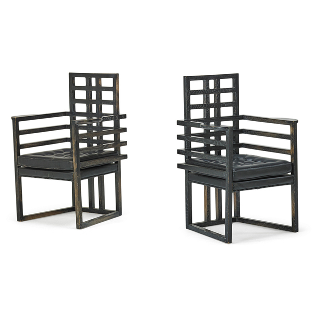 Stanley Tigerman, ‘Pair Of Armchairs, Chicago, IL’, 1980s, Rago/Wright