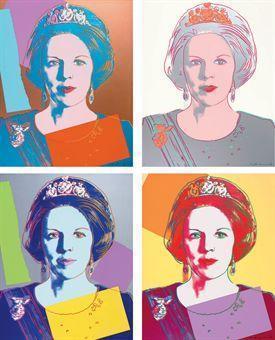 Andy Warhol - Reigning Queens (Royal Edition): Queen Beatrix of the Netherlands (F. & S. II.338A-341A)