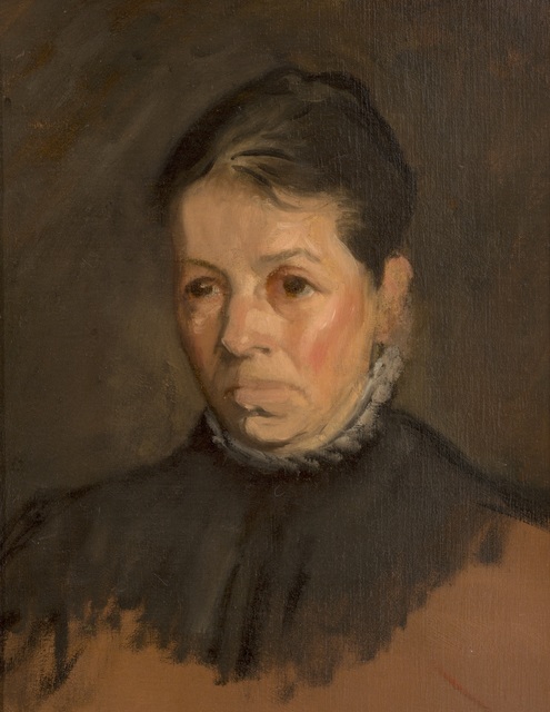 William Rothenstein, ‘Bertha Rothenstein’, ca. 1900, Painting, Oil on board, Ben Uri Gallery and Museum