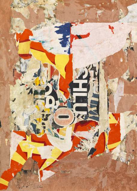 Reinhold Koehler, ‘Plakat-Décollage 1957/3’, 1957, Mixed Media, Mixed media on card, Whitford Fine Art