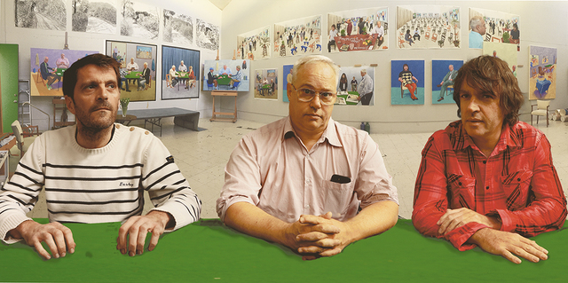 David Hockney, ‘JP, JM, JW in the Studio’, 2015, Annely Juda Fine Art
