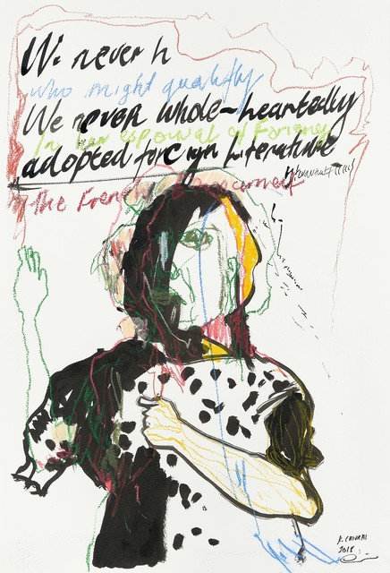 Kudzanai Chiurai, ‘Untitled’, 2018, Drawing, Collage or other Work on Paper, Ink, oil pastel, coloured pencil and graphite on paper, Goodman Gallery