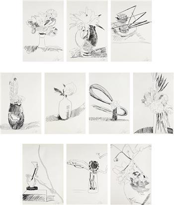 Andy Warhol - Flowers (Black and White) portfolio