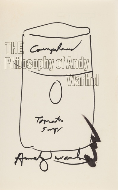 Andy Warhol, ‘A Philosophy of Andy Warhol’, 1975, Forum Auctions