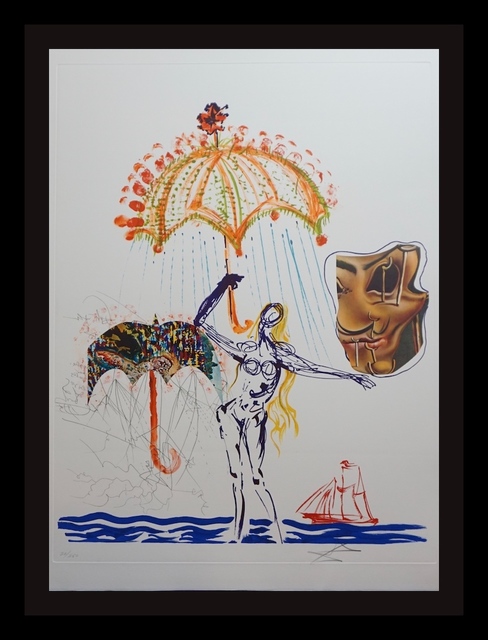 Salvador Dalí, ‘Imaginations & Objects of The Future Anti-Umbrella with Atomized Liquid’, 1975, Print, Etching, Fine Art Acquisitions Dali