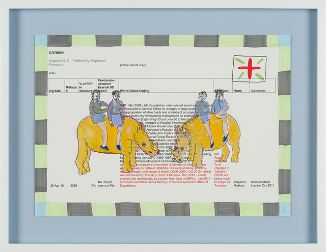 Carla Busuttil, ‘Rhino Tour’, 2019, Drawing, Collage or other Work on Paper, Mixed Media on Paper, Goodman Gallery