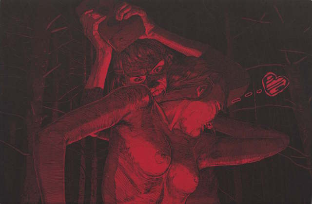 Tyler Bright Hilton, ‘And She Remembered Her Herriman’, 2018, Drawing, Collage or other Work on Paper, Etching with aquatint, VIVIANEART