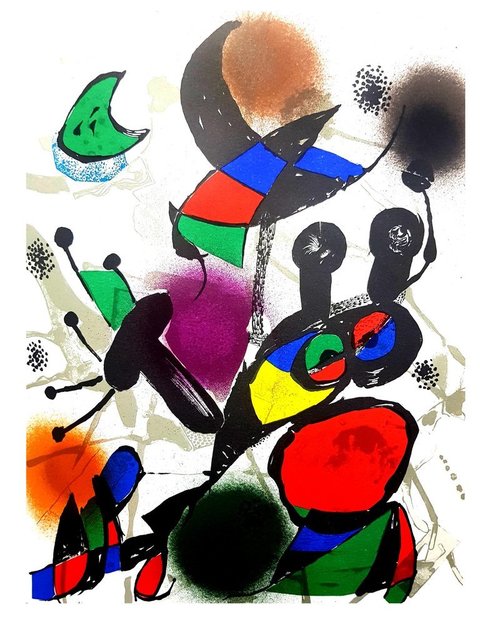 Joan Miró, ‘ Joan Miró - Original Abstract Lithograph’, 1976, Galerie Philia