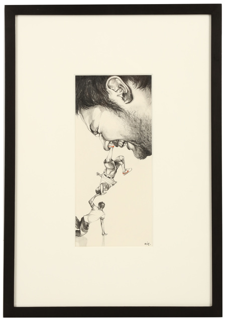 Andrew Ingram, ‘Nose Picker’, 2010, Drawing, Collage or other Work on Paper, Pencil and ink on paper, Chiswick Auctions