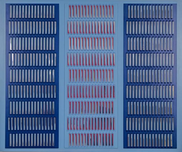 Juvenal Ravelo, ‘Fragmentación de la luz y del color’, 2016, Painting, Acrylic on MDF, metal and reflective elements, Villa del Arte Galleries