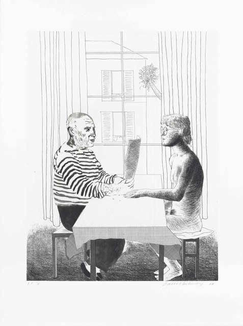 David Hockney, ‘Artist and Model’, 1974, Christie's