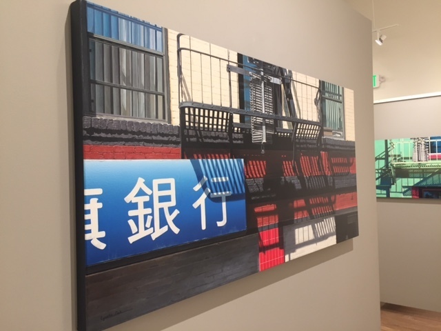 Lynette Cook - Citi - acrylic on canvas - 24 x 48 inches - 2017 Lynette Cook - Citi - acrylic on canvas - 24 x 48 inches - 2017