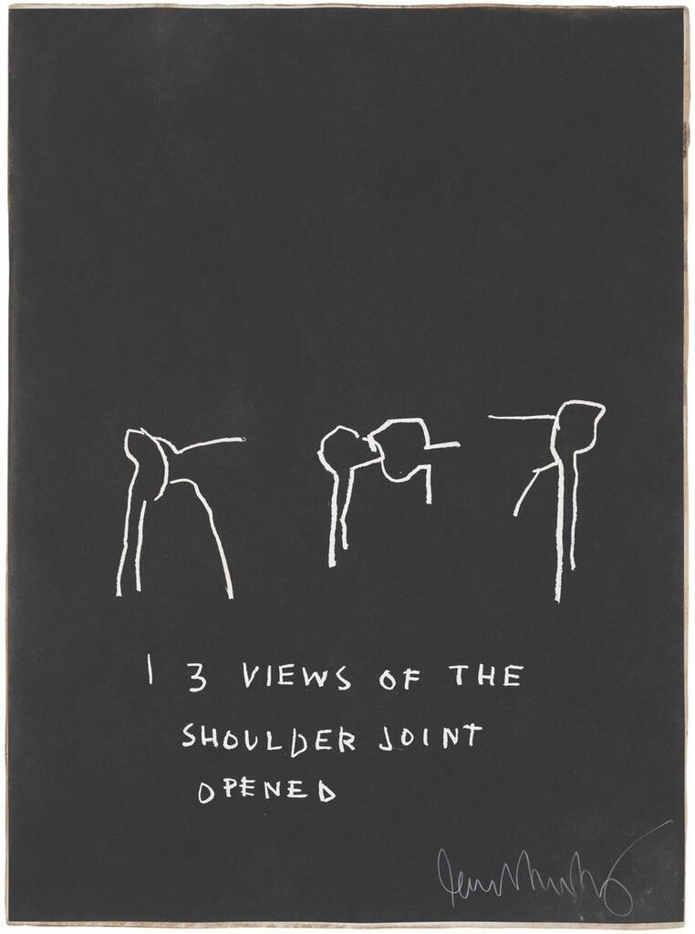 Jean-Michel Basquiat - Untitled (3 Views of the Shoulder Joint Opened), from Anatomy