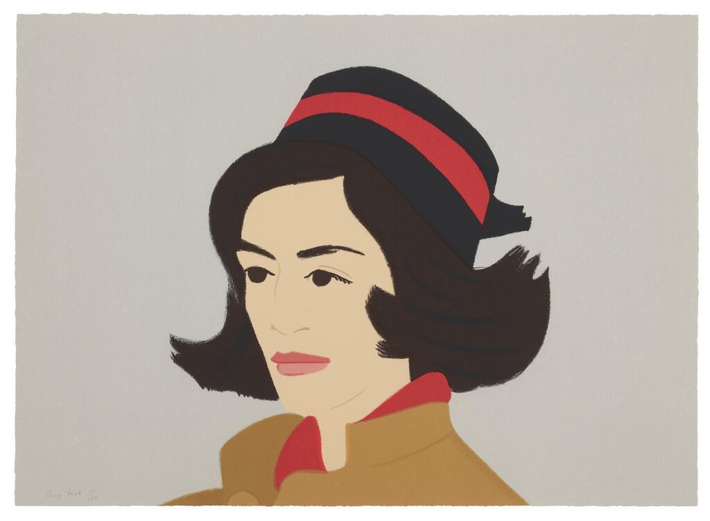 Alex Katz - Ada in Hat, from Alex and Ada, the 1960's to the 1980's
