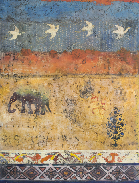 Claudia Marseille, ‘Distant Echoes of Home’, 2020, Painting, Mixed media encaustic, Seager Gray Gallery
