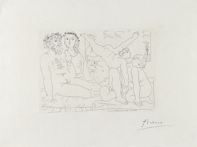 Pablo Picasso, ‘Famille de Saltimbanques from La Suite Vollard’, 1933, Rago/Wright