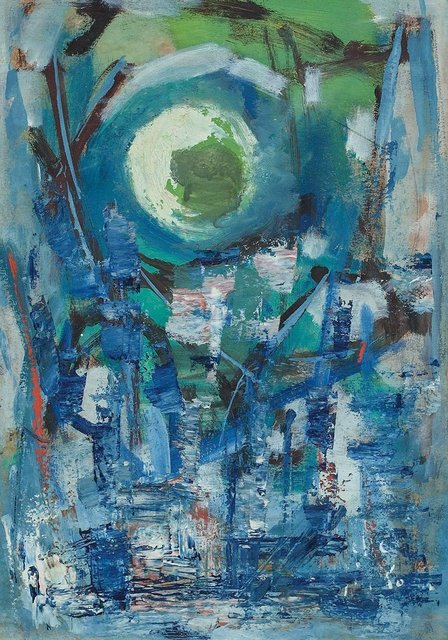 Unknown, ‘Blue Abstract Painting’, 20th Century, Lions Gallery