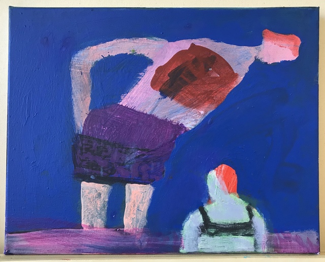 Katherine Bradford, ‘Mother Daughter Swim’, 2019, Painting, Acrylic on canvas, Rema Hort Mann Foundation Benefit Auction