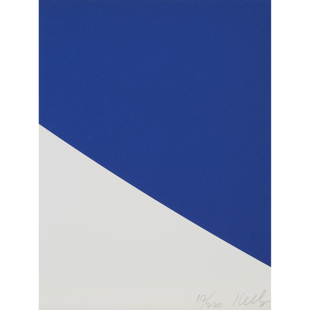 Ellsworth Kelly Blue Curve (1999) Artsy