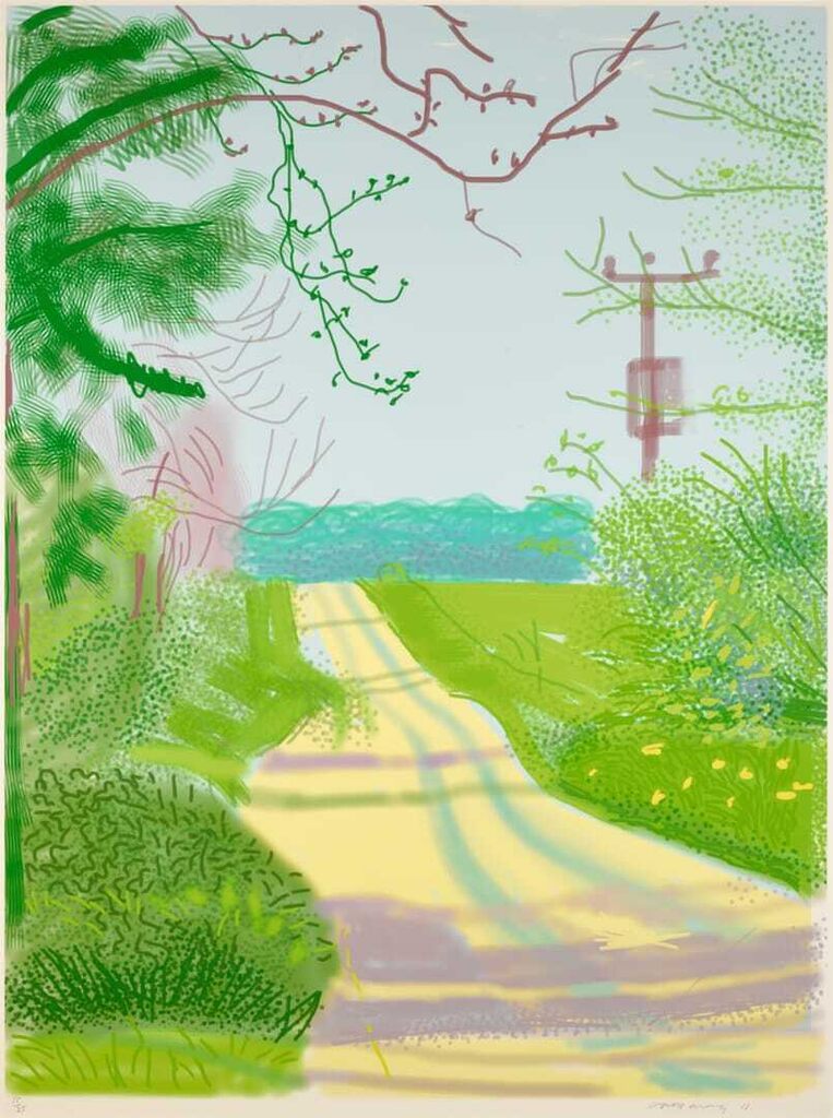 David Hockney - The Arrival of Spring in Woldgate, East Yorkshire in 2011 (twenty eleven) - 23 April