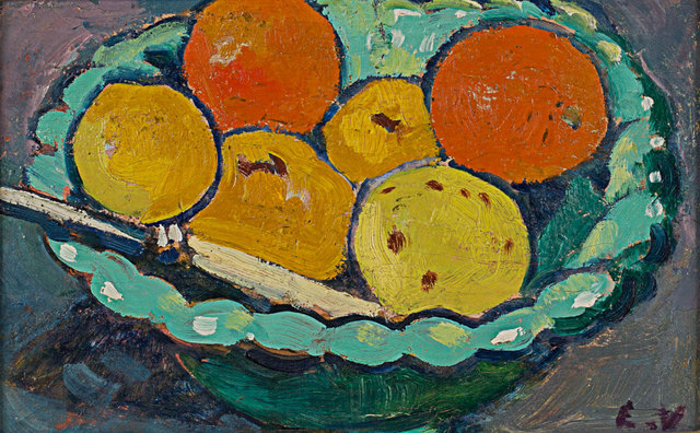 Louis Valtat, ‘Coupe Verte, Orange et Citrons’, 1909, Painting, Oil on canvas, Rosenberg & Co.