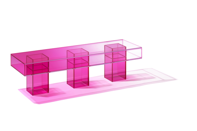 Studio BUZAO, ‘NULL Hot Pink Bench’, 2020, Design/Decorative Art, Laminated Glass, Gallery ALL