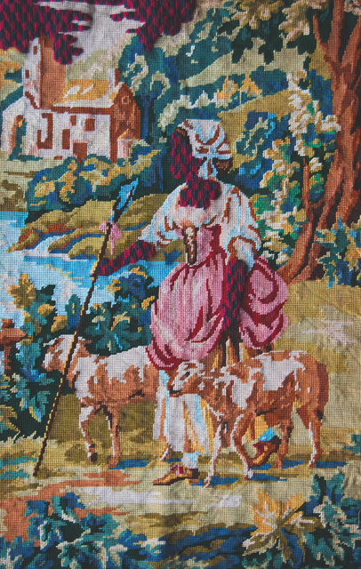 Matt Smith (British), ‘The Shepherdess’, 2021, Textile Arts, Found and Altered Textile, Cynthia Corbett Gallery