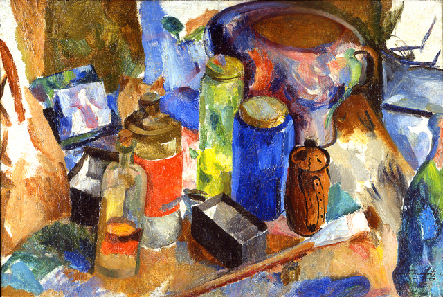 James Daugherty, ‘Synchromist Still Life’, ca. 1916, Painting, Oil on canvas, Forum Gallery