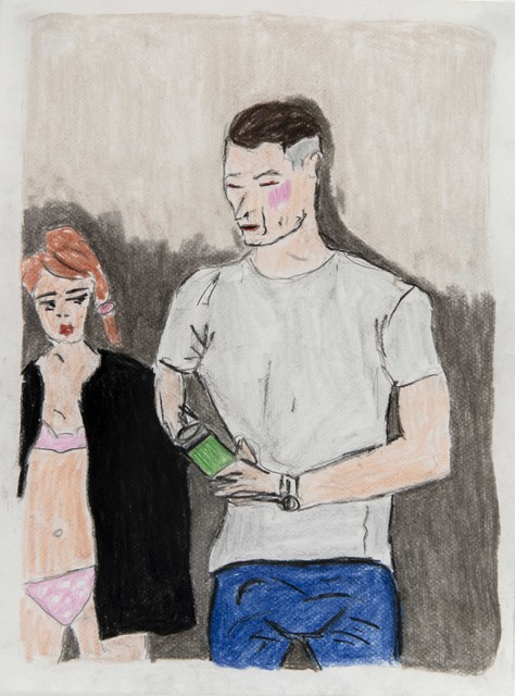 Soufiane Ababri, ‘Bedwork’, 2018 , Drawing, Collage or other Work on Paper, Color pencil on paper, THE PILL®