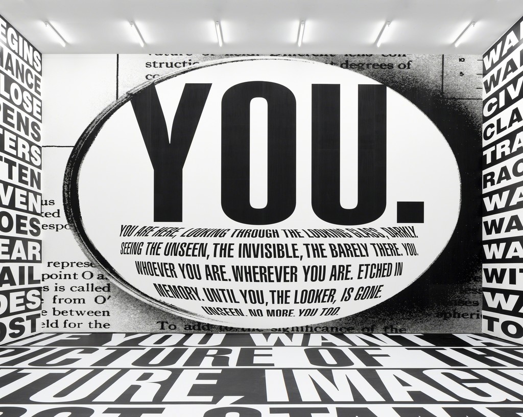 Installation view, Barbara Kruger, 'Forever', Sprüth Magers, Berlin, September 16 - December 22, 2017; Photography by Timo Ohler Installation view, Barbara Kruger, 'Forever', Sprüth Magers, Berlin, September 16 - December 22, 2017; Photography by Timo Ohler
