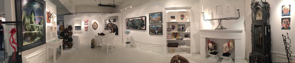 A panoramic of Galerie Stephanie's booth at Art Fair Philippines, "Curiosities." A panoramic of Galerie Stephanie's booth at Art Fair Philippines, "Curiosities."