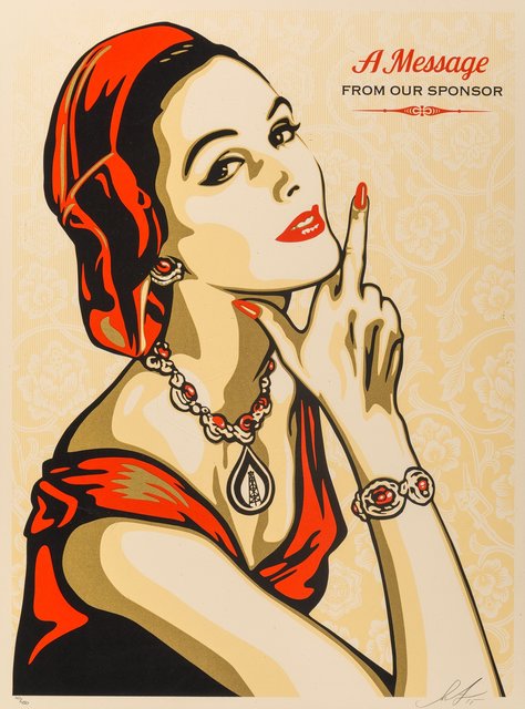 Shepard Fairey, ‘A Message from Our Sponser’, 2015, Heritage Auctions