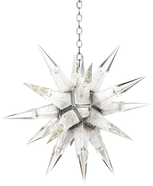 ‘Charles J. Weinstein Company Molded Glass and Chrome-Plated Metal Star-Shaped Chandelier’, Designed 1931, Design/Decorative Art, Doyle