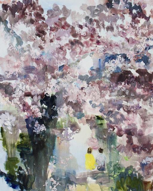 Darlene Cole, ‘Entwine (love + cherry blossoms)’, 2019, Painting, Oil on Canvas, Bau-Xi Gallery