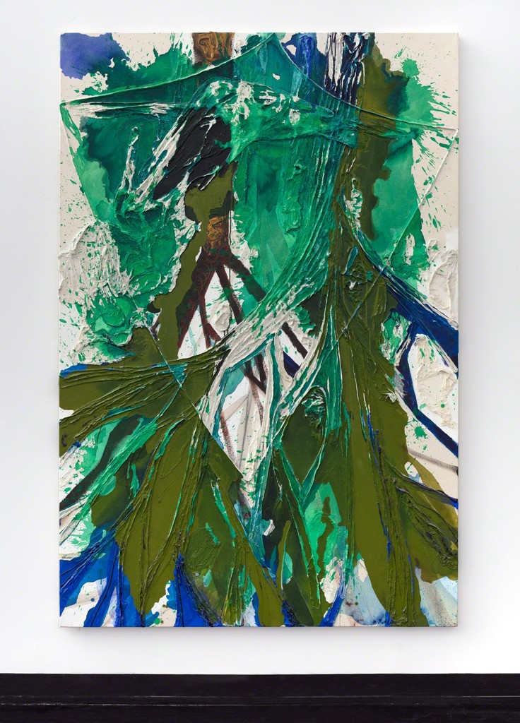 Dona Nelson, "The Tuning Fork," 1998, muslin and acrylic on canvas, 90 x 60 inches, collection of Jeffrey Schrager & Anne York, Wrightsville Beach, NC Dona Nelson, "The Tuning Fork," 1998, muslin and acrylic on canvas, 90 x 60 inches, collection of Jeffrey Schrager & Anne York, Wrightsville Beach, NC