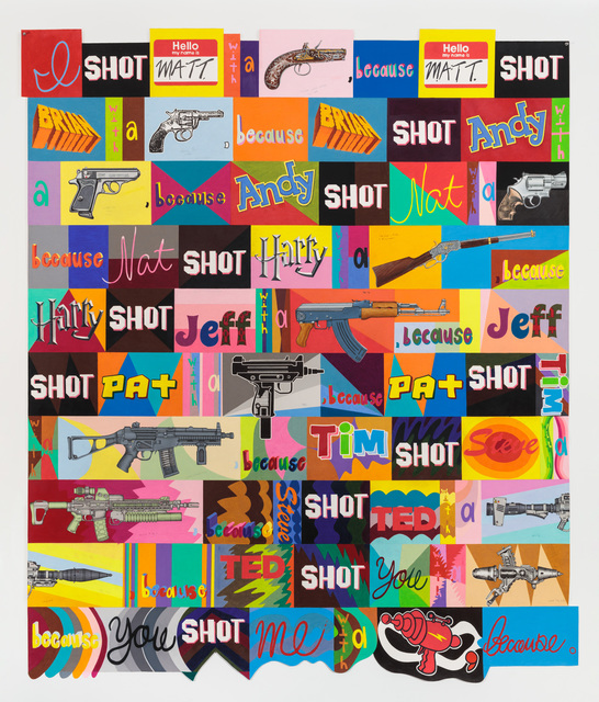 John O'Connor, ‘I Shot’, 2018, Drawing, Collage or other Work on Paper, Graphite and colored pencil on paper, Pierogi