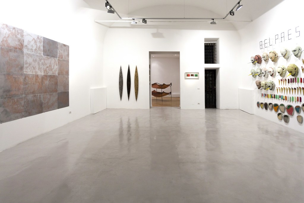 Installation view: Federico Guerri, Remo Suprani, Mattia Vernocchi e Francesco Bocchini Installation view: Federico Guerri, Remo Suprani, Mattia Vernocchi e Francesco Bocchini