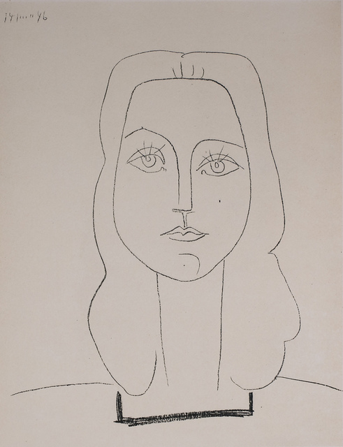 Pablo Picasso, ‘Francoise, 1949 Limited edition Lithograph by Pablo Picasso’, 1949, White Cross