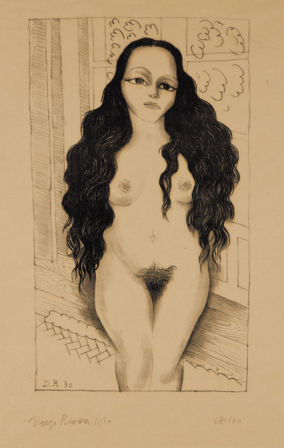 Diego Rivera, ‘Desnudo de Lola Olmedo (Lola Olmedo Nude)’, 1930, Print, Lithograph, on wove paper, with full margins., Phillips