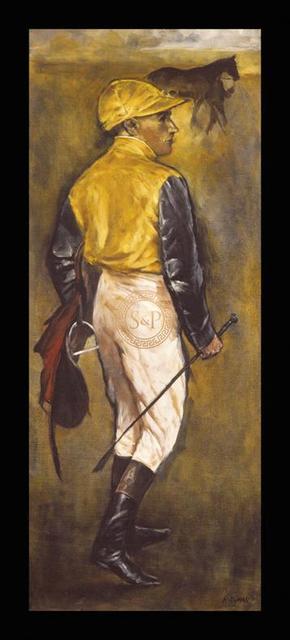 Jay Kirkman, ‘Jockey In Gold’, 21st Century, Print, Gouttelette Print on Paper, S&P