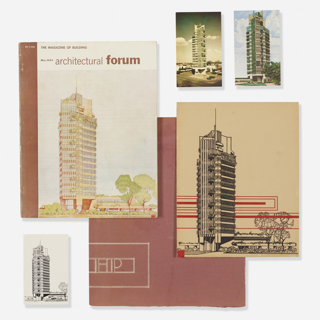 ‘collection of Price Tower ephemera’, 1956, Print, Printed paper, Rago/Wright