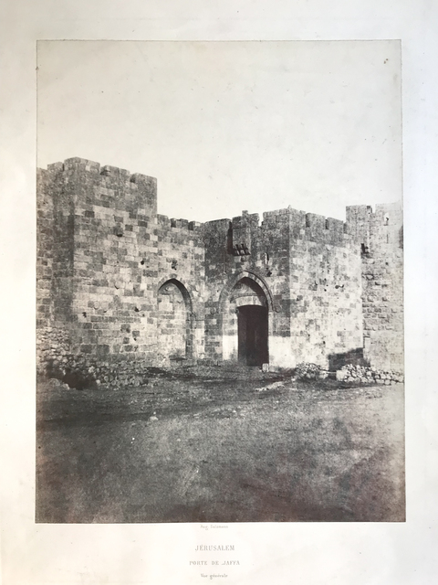 Auguste Salzmann, ‘Porte de Jaffa (Jaffa gate)’, 1854, Photography, Salt print, Vision Neil Folberg Gallery