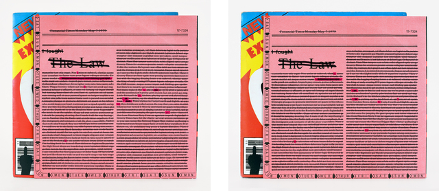 Natalie Czech, ‘A poem by Repetition by Gregory Corso’, 2013, Kadel Willborn