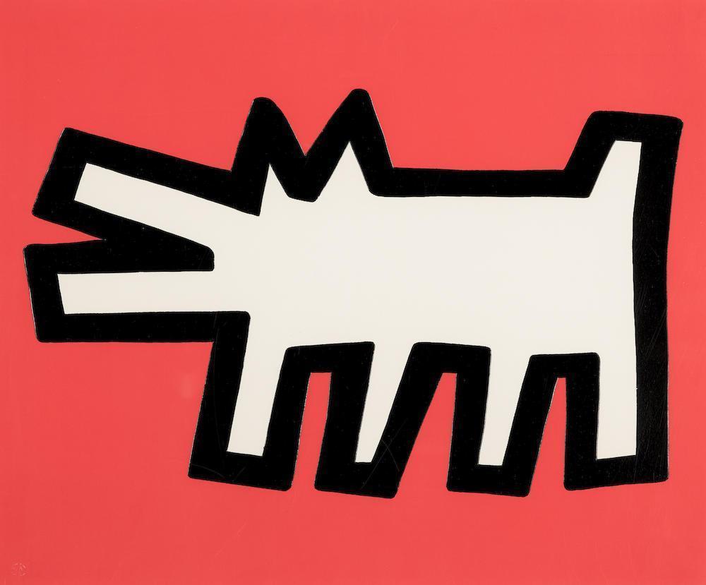 Keith Haring - Barking Dog from Icons (L. p. 171)
