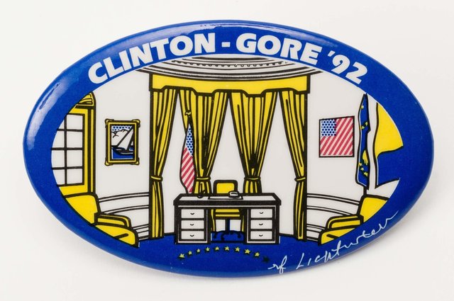 Roy Lichtenstein, ‘Oval Office for Clinton-Gore Political Campaign Button’, 1992, Heritage Auctions