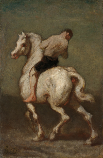 Honoré Daumier, ‘Homme sur un cheval blanc’, ca. 1860, Daxer & Marschall